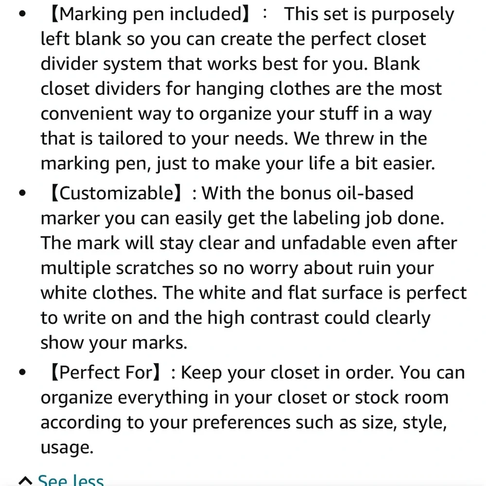 Closet dividers 👑